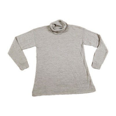 Talbots 100% Merino Wool Turtleneck Sweater Lightweight Beige Women Petite S EUC
