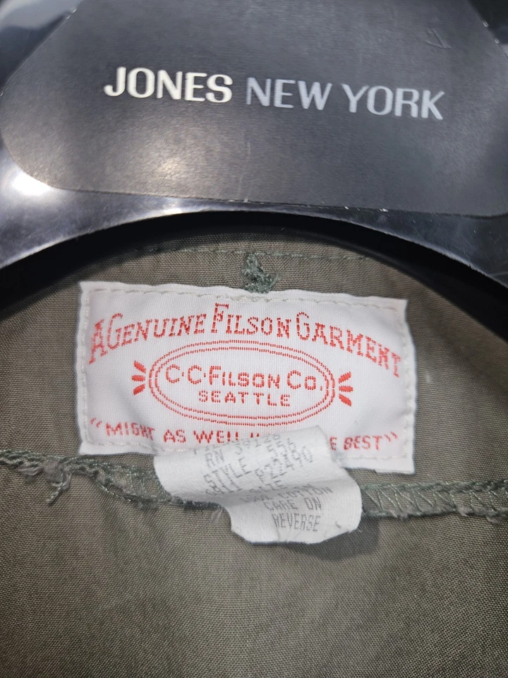 Chaleco de Viaje Filson 20 Bolsillos Hecho en EE. UU. 4 Temporadas Estilo 556 XL Foto 3 de 4