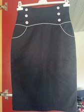 Rumble59 maritimer Bleistift Rock blau Gr S