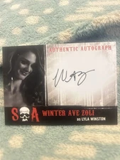 2014 CZE Winter Ave Zoli SOA On Card Autograph Card From Season1-3.