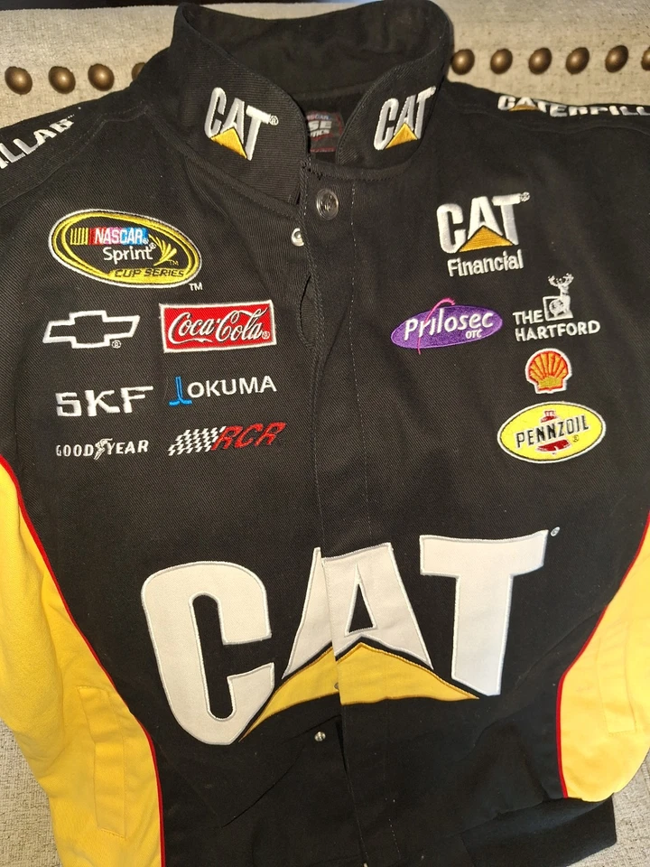 CHAQUETA DE CARRERA NASCAR JEFF BURTON CAT SPONSOR’S Talla 2XL Hombre Foto 3 de 4