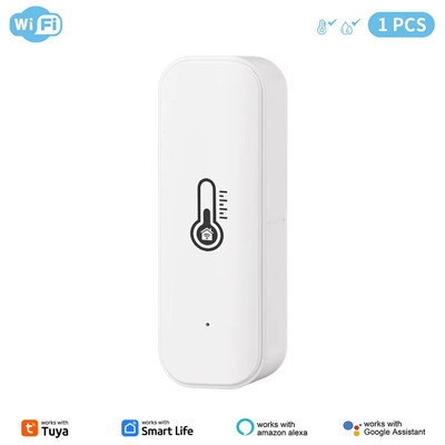 Tuya Zigbee or Wifi Temperature Humidity Sensor Home Connected Thermometer Compa