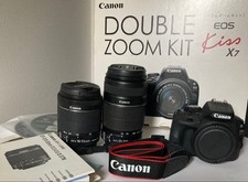 Canon EOS Kiss X7 Double Zoom Kit with 18-55mm and 55-250mm Lenses