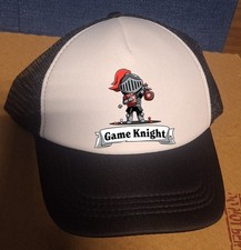 Adjustable Trucker Baseball Hat Cap Black Game Knight