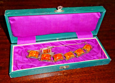 URALT BERNSTEIN AMER DAMENARMBAND SILBER FISCHBACH ARMBAND