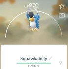 Trade Squawkabilly Blue (western) Pokemon (Reg. Trade)