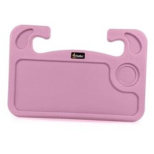 2 in 1 Car Steering Wheel Desk  Steering Wheel Tray for Laptop and Food Pink