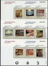 CANADA 1995 THE GROUP OF SEVEN #1559-61 SET OF 3 SOUVENIR SHEETS !!-1