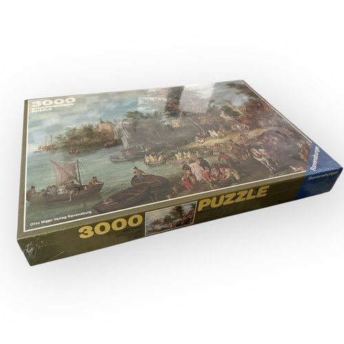 Rompecabezas Ravensburger Landing Place de colección, Jan Brueghel, 3000 piezas, sellado 1983 - Imagen 3 de 5