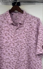 Adidas Short Sleeve Digi Camo Polo Shirt Men's 2XL Pink Casual