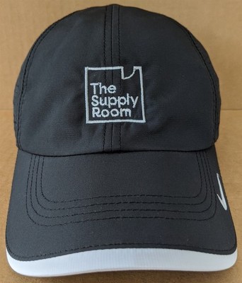 The Supply Room Nike Golf Hat Cap Adjustable Black/White Swoosh Office Business
