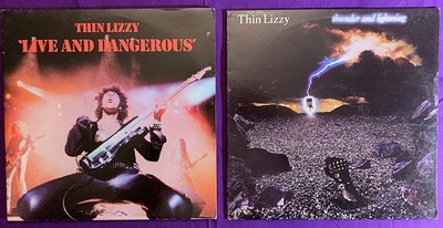 THIN LIZZY 2 lot.  1978 Live and Dangerous & 1983 Thunder and Lightning