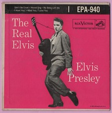 Elvis Presley 45 RPM Extended play w/ Picture Sleeve RCA EPA-940 THE REAL ELVIS