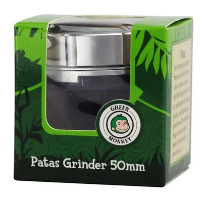 Green Monkey Metal Grinder 2-Part Patas 50mm (Silver)
