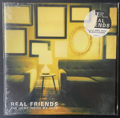 Real Friends - The Home Inside My Head, 2016 Milky w/ Black Clouds Vinyl, LP