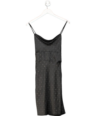 WRSTBHVR Mira Dress Black Crystal UK 10