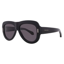 Ferragamo Grey Pilot Ladies Sunglasses SF2029SE 001 57 SF2029SE 001 57