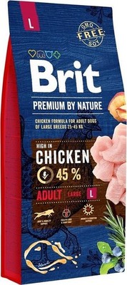 Brit Premium By Nature Adult L 15kg