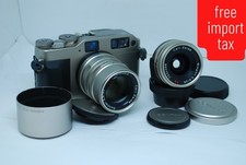 "Exc "Contax G1 35mm Film Camera with 28mm f2.8 ,90mm f2.8 2Lens set 6108