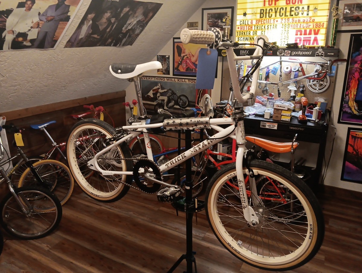 1984 HUTCH TRICK STAR BMX BIKE OG MAGNIFICENT OLD SCHOOL PORSCHE WHITE