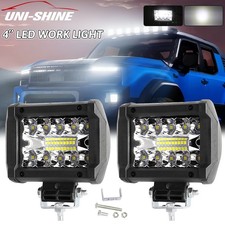 2x 4inch Led Work Light Bar Offroad Spot Flood Pods 4wd Atv Suv Driving Fog Lamp 2x 4inch Led Work Light Bar Offroad Spot Flood Pods 4wd Atv Suv Driving Fog Lamp