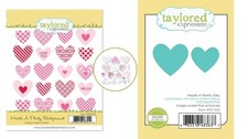 Taylored Expressions Die Stamp Set - Hearts A Plenty Background