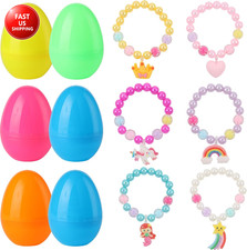 12Pcs Easter Basket Stuffers for Girls Toddler Teens Prefilled Easter Egg with B