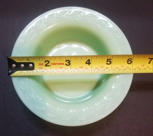 McKee Laurel Jadeite 6" Cereal Soup Bowl Uranium Depression Glass 1930s