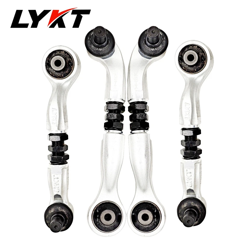 LYKT 4pcs Front Adjustable Camber Arms Kit for Audi A8 Quattro 11-19 、S8 13-18 Foto 3 de 4