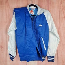 Vintage Kappa Mens Tracksuit Small Blue Polyester Track Jacket Pants Zip Up