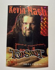 Vintage 1998 WCW NWO Kevin Nash Sweet Prism Wrestling Refractor Vending Sticker