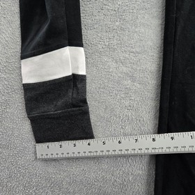 PINK Victoria's Secret Women Activewear Pants M Black White Colorblock Jogger