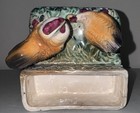 Vtg 1930s PLANTER Rooster & Hen w/ Baby Egg  Farmhouse Kitchen Window Ledge — photo 10