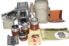 Rollei Rolleiflex Baby 4x4 Gray w. Schneider Xenar 3,5/60mm Set