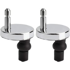Toilet Seat Hinges Black Silver Fitting Heavy Duty Hinge Release Quick