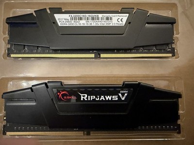 G.Skill Ripjaws V 16GB Kit (2x8GB) DDR4 RAM Arbeitsspeicher 3200MHZ - getested