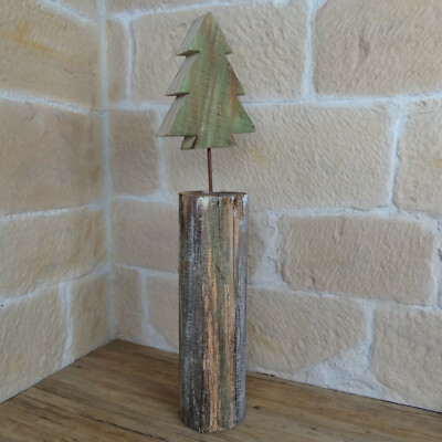 Holzbaum auf Stamm 78cm Advent Weihnachtsdeko Weihnachtsbaum Christbaum 3138
