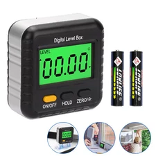 Magnetic Digital Level Box LCD Angle Finder Protractor Inclinometer Bevel Gauge