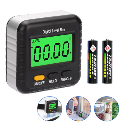 Magnetic Digital Level Box LCD Angle Finder Protractor Inclinometer Bevel Gauge