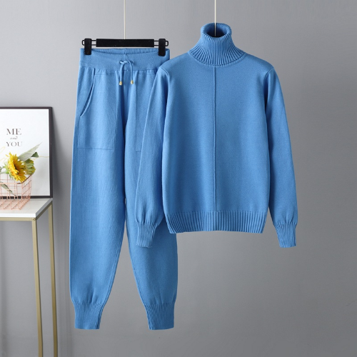 Pullover Zweiteiliges Set Damen Strick Hosenanzüge Trainingsanzüge - Bild 4 von 33