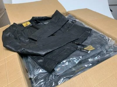 BARESKIN Vintage Wholesale Job Lot Ladies Black Real Leather Biker Jacket, 8 Pieces