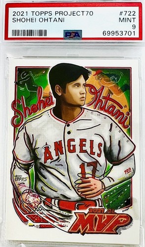 2021 Topps Project 70 Shohei Ohtani By Efdot #722 PSA 9 💎 Limited PR Low Pop