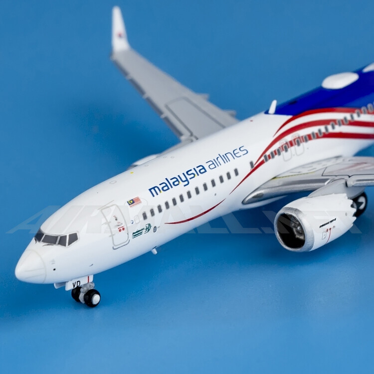 1:400 JC Wings Malaysia Airlines Boeing 737 MAX 8 Diecast