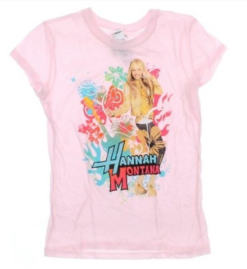 Hannah Montana Tシャツ（黒・白） Hannah Montana - Black Shirt - Girls - Junior - XL (16