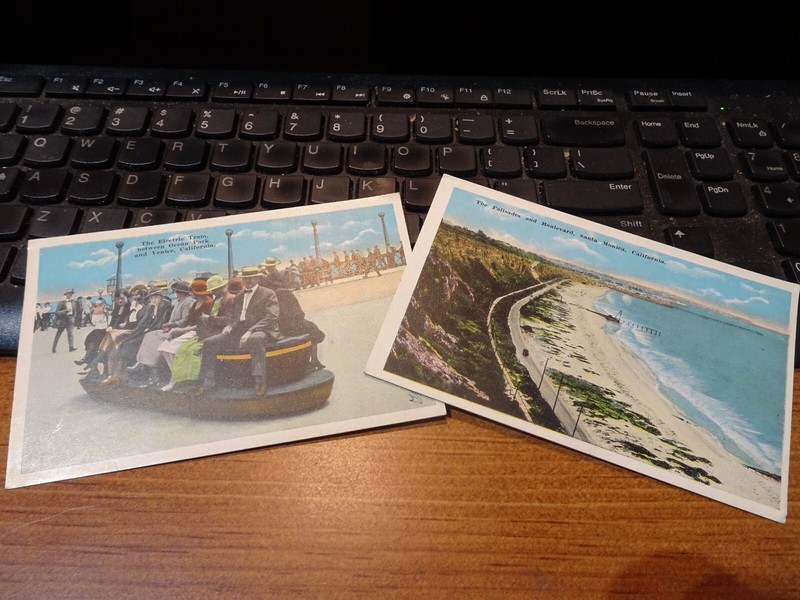 Vintage Postcard of Palisades and Venice California Early 1900s