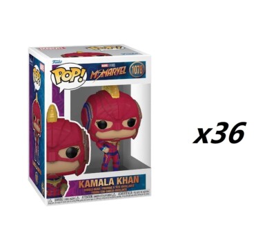 Funko Pop! Ms. Marvel - Ms. Marvel (Kamala Khan) Figure Sealed master case of 36