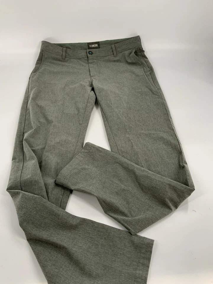 Pantalones de golf Linksoul Ashworth 36x34 (etiqueta 34) gris verde polialgodón YGI L2-310 Foto 2 de 4