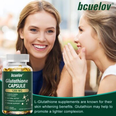 glutathione 1200 L-Glutathione Softgel 1200 Mg - Liver Support, Antioxidant, Immunity  Enhancement