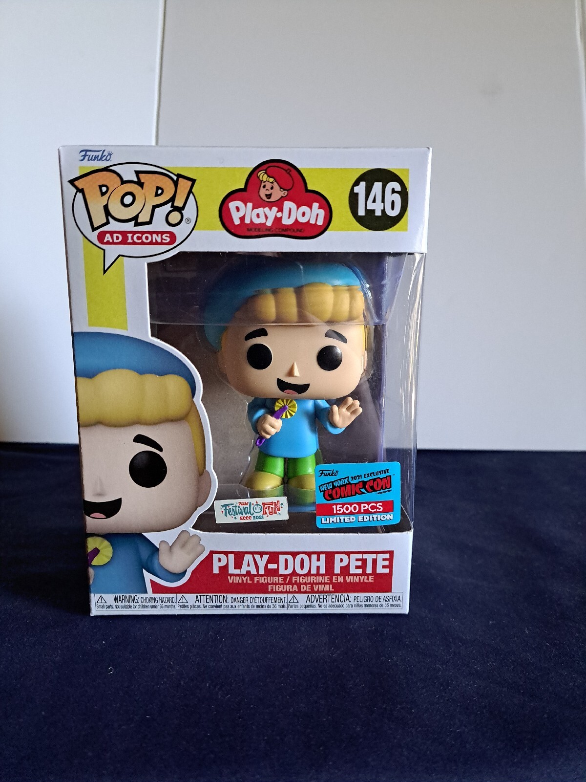 Funko Pop! Iconos Publicitarios Play-Doh Pete #146 Le 1500 Exclusivo Festival De Nueva York
