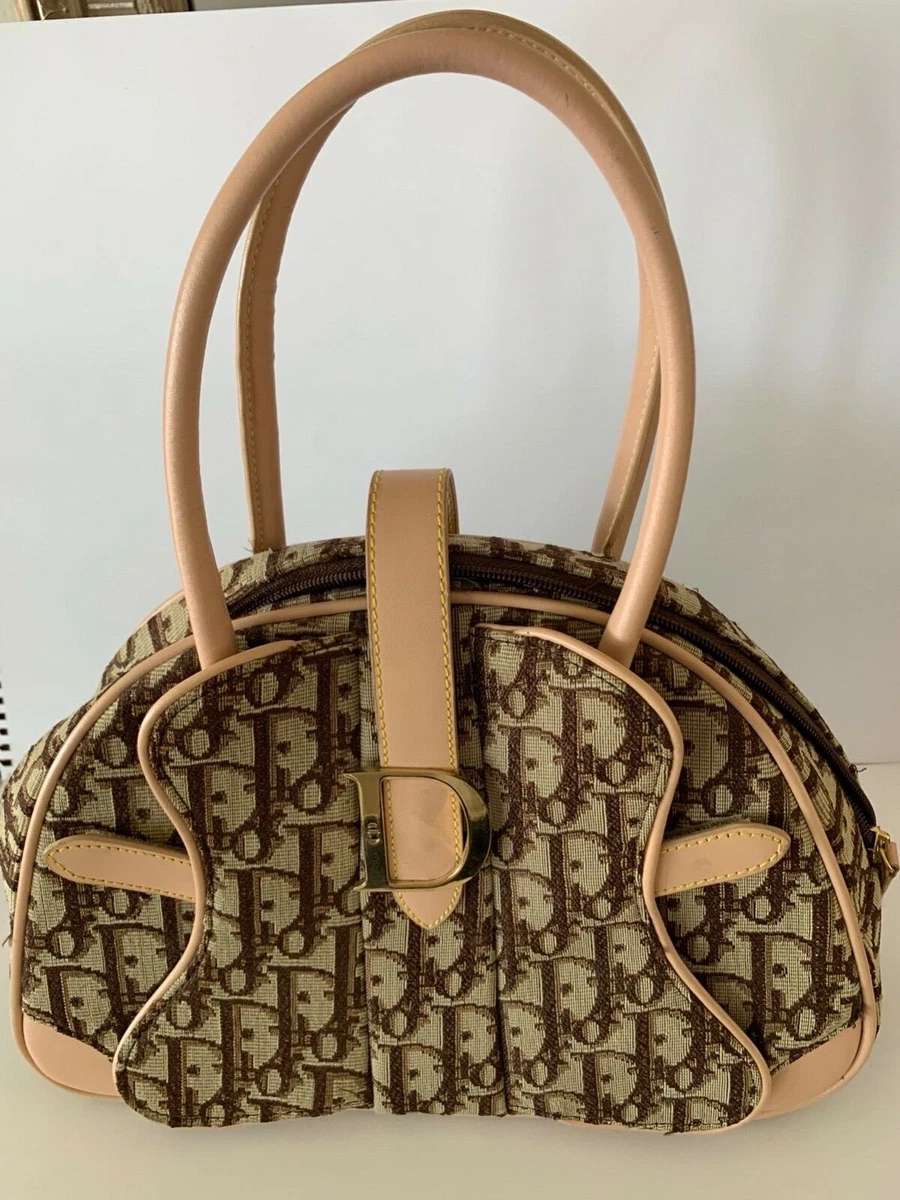 Christian Dior Beige Diorissimo Mini Duffle Bag